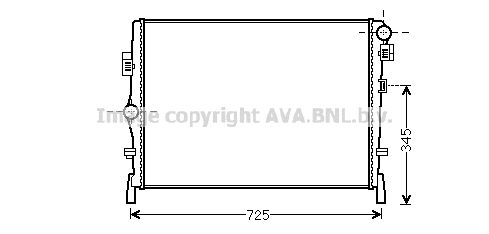 AVA QUALITY COOLING Радиатор, охлаждение двигателя CR2105